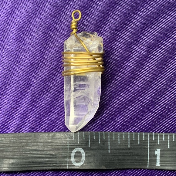 Vintage Quartz Wire Wrapped Pendant - Picture 12 of 14